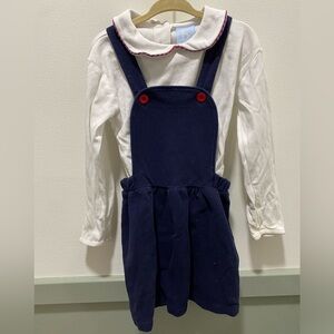 Bella Bliss size 4 shirt and pinafore set